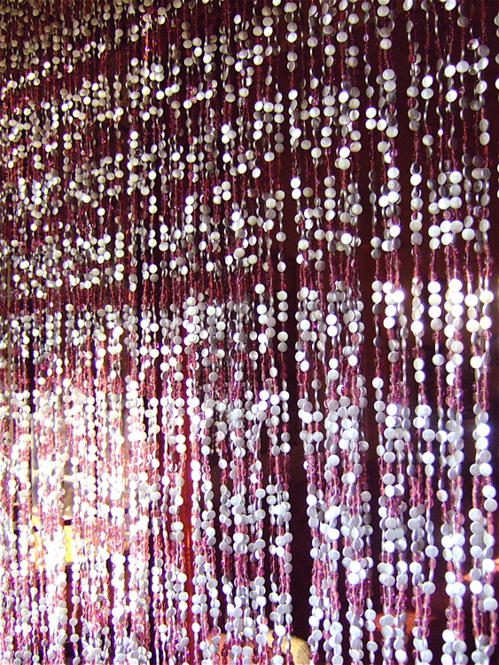 Bead Curtains For Uae Purple Silver Bead Curtain