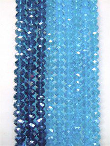 Blue Glass Crystal Beads Beautiful For Curtain Design