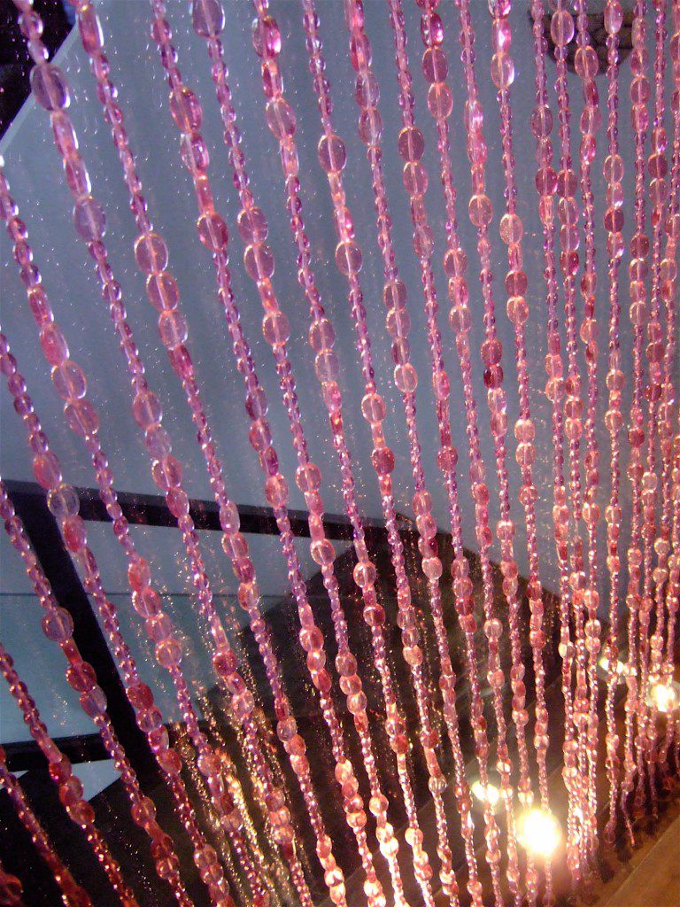 Wc Pinkonpink 2 Pink Bead Curtain