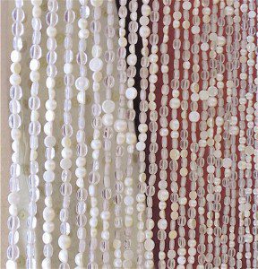 White Pearl Strings For Beaded Curtain Design