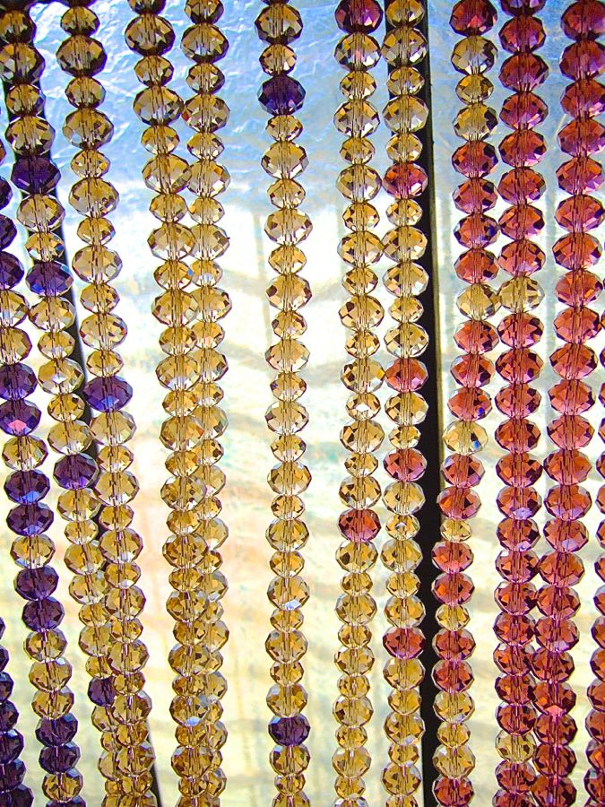 Crystal Multicolor Glass Beads Curtain Dscf5281