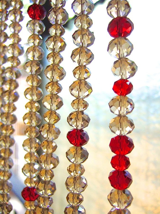 Crystal Multicolor Glass Beads Curtain Stunning Glass Crystal