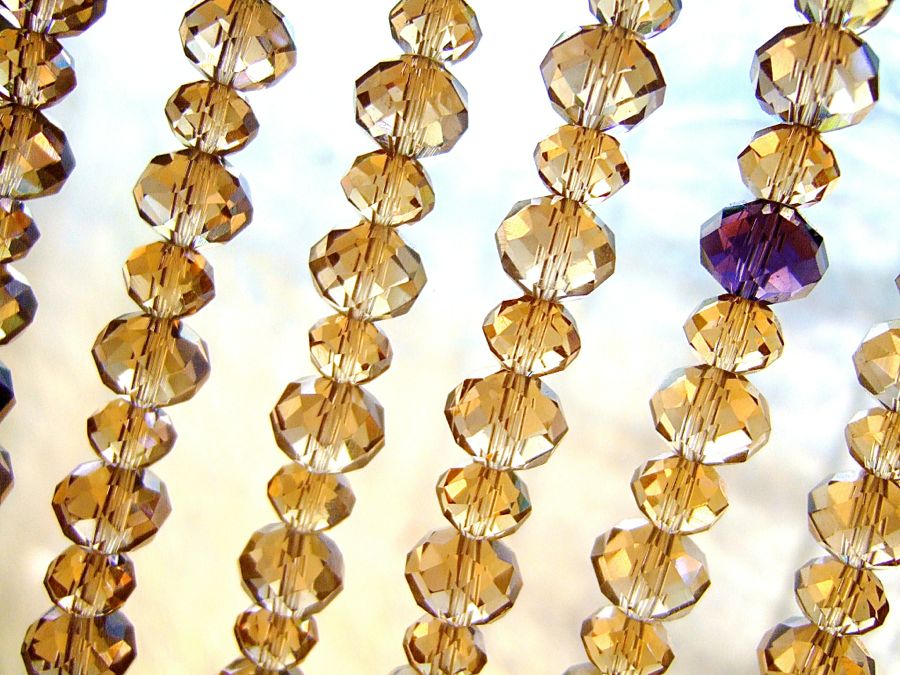 Crystal Multicolor Glass Beads Curtain Dscf5343
