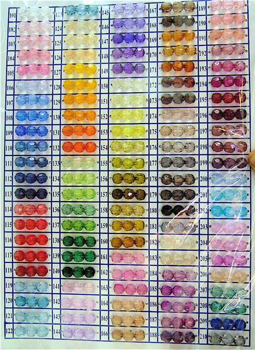 Crystal Multicolor Glass Beads Curtain Memories Of A Butterfly Crystal Bead Colour Chart