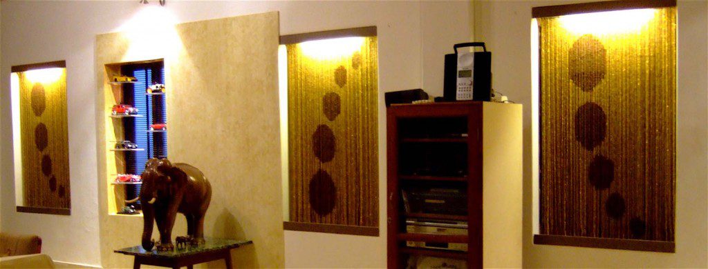 Polka Champagne Brown 1 - Residential Project Polka Bead Curtain