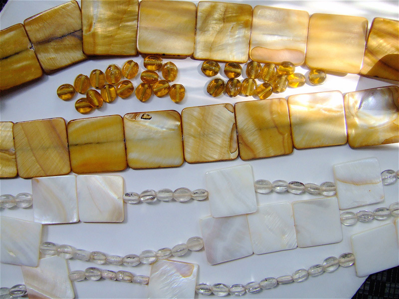Square Shell Shell Bead Curtain Room Partition