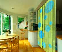 Classic Dining Interior Polka Bead Curtain