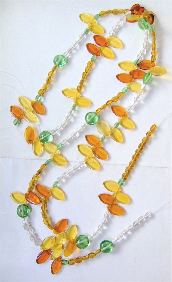 Yellow Leaf 1 Yellow Leaf Design Door Bead Curtain