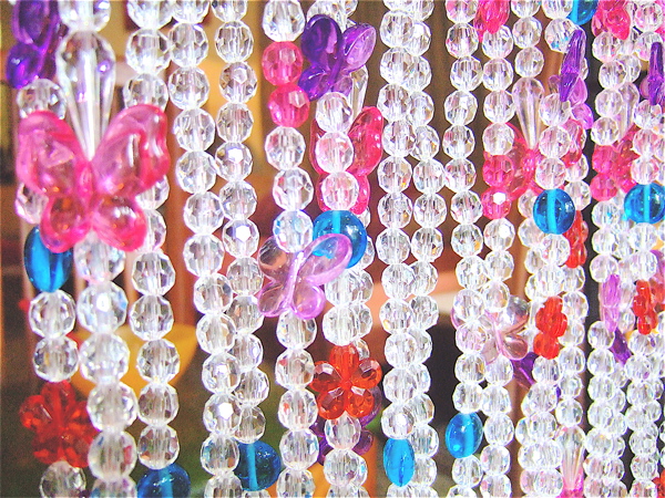 Acrylic Butterfly Bead Curtain Kids Room Crystal Bead Curtain