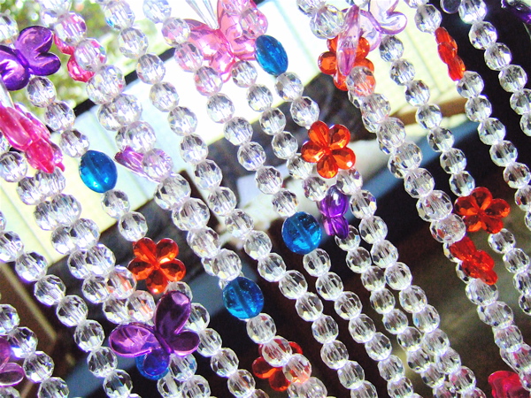 Acrylic Butterfly Bead Curtain Kids Room Crystal Bead Curtain