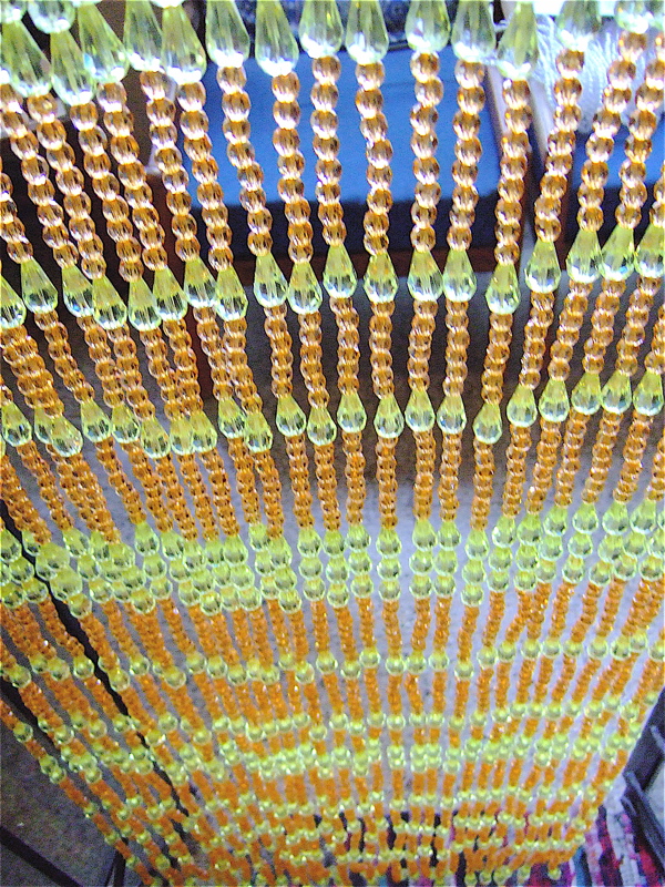 Champagne Green Bead Curtain Living Room Partition