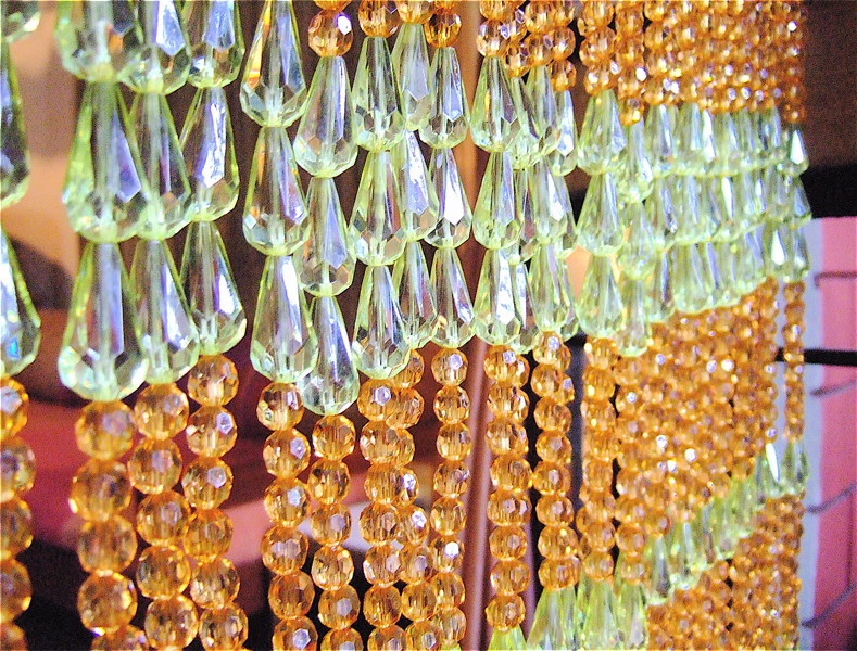 Living Room Partition Crystal Beaded Partition For Reception Area