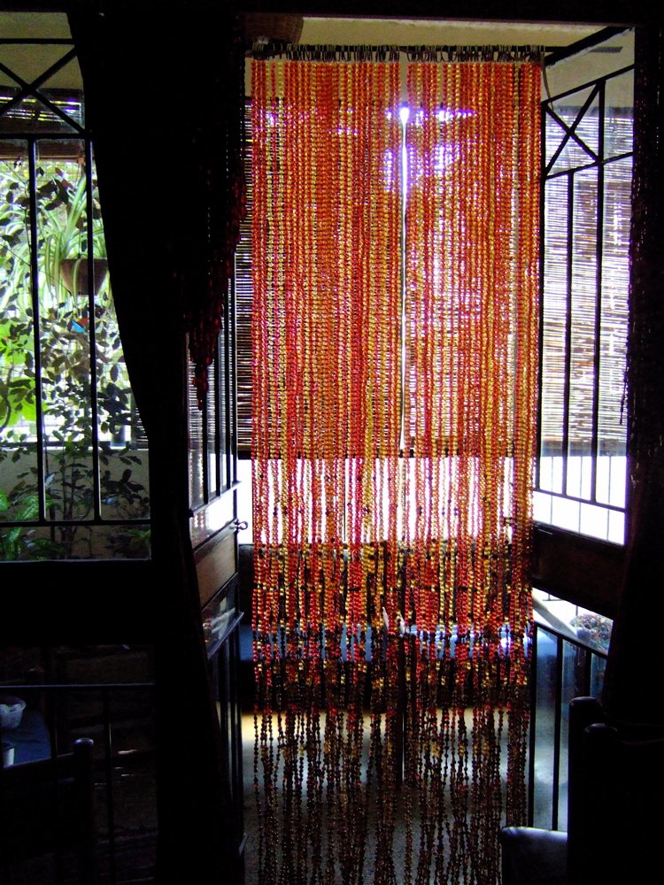 Red Champagne Acrylic Crystal, Beads Living Room Partition