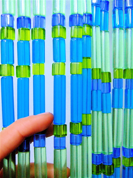 Crystal Beaded Room Divider Nalki Tube Beads For Bead Curtain Designing