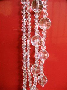 Buy Hotel Decor White Crystal Bead Strings
