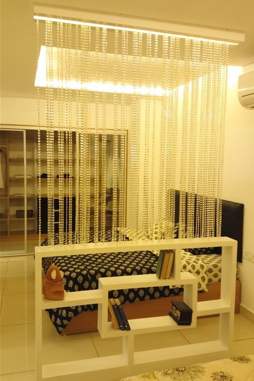 Crystal Beaded Room Divider Boutique Showroom Elegant White Crystals Room Divider