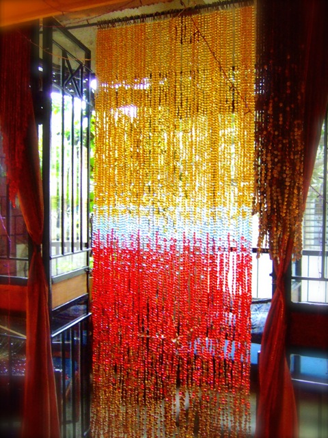 Crystal Multicolor Glass Beads Curtain Dscf4280