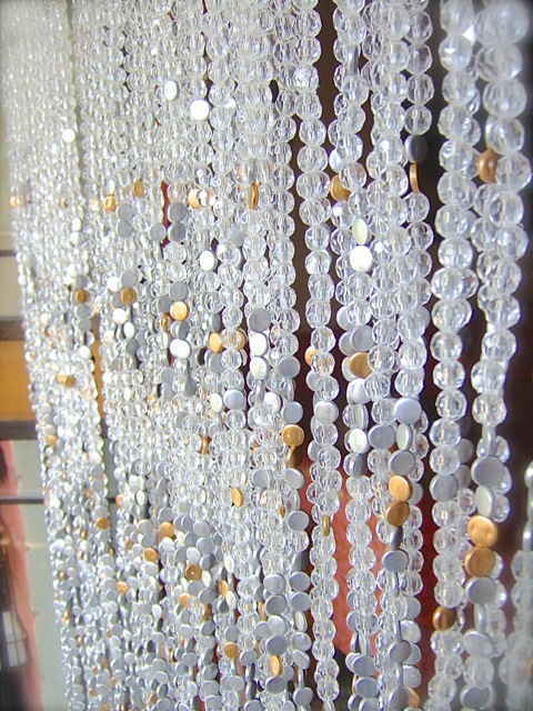 Hotel Interiors White Silver Gold Bead Curtain Buy Customized White Crystal Designer Beaded Curtain International Interiors