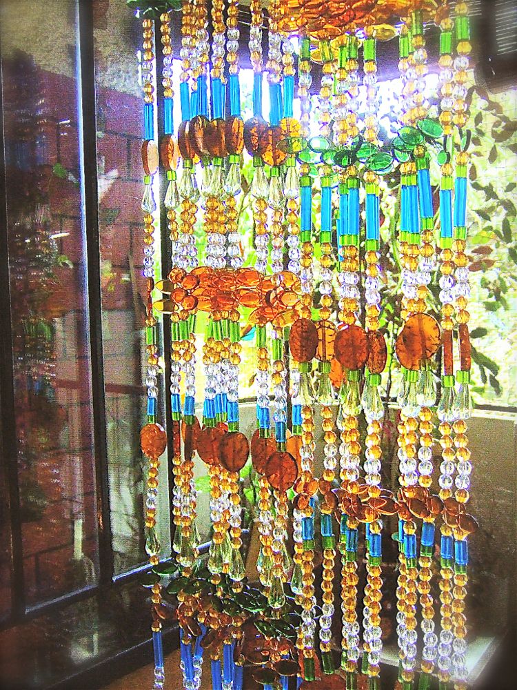 Crystal Beaded Room Divider Blue &Amp; Green Bead Curtain Designs