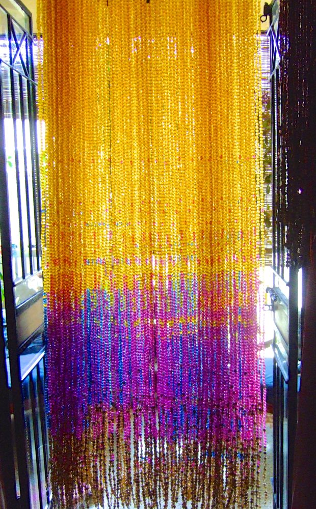 Botanical Glass Beaded Curtain For Door Room Separator
