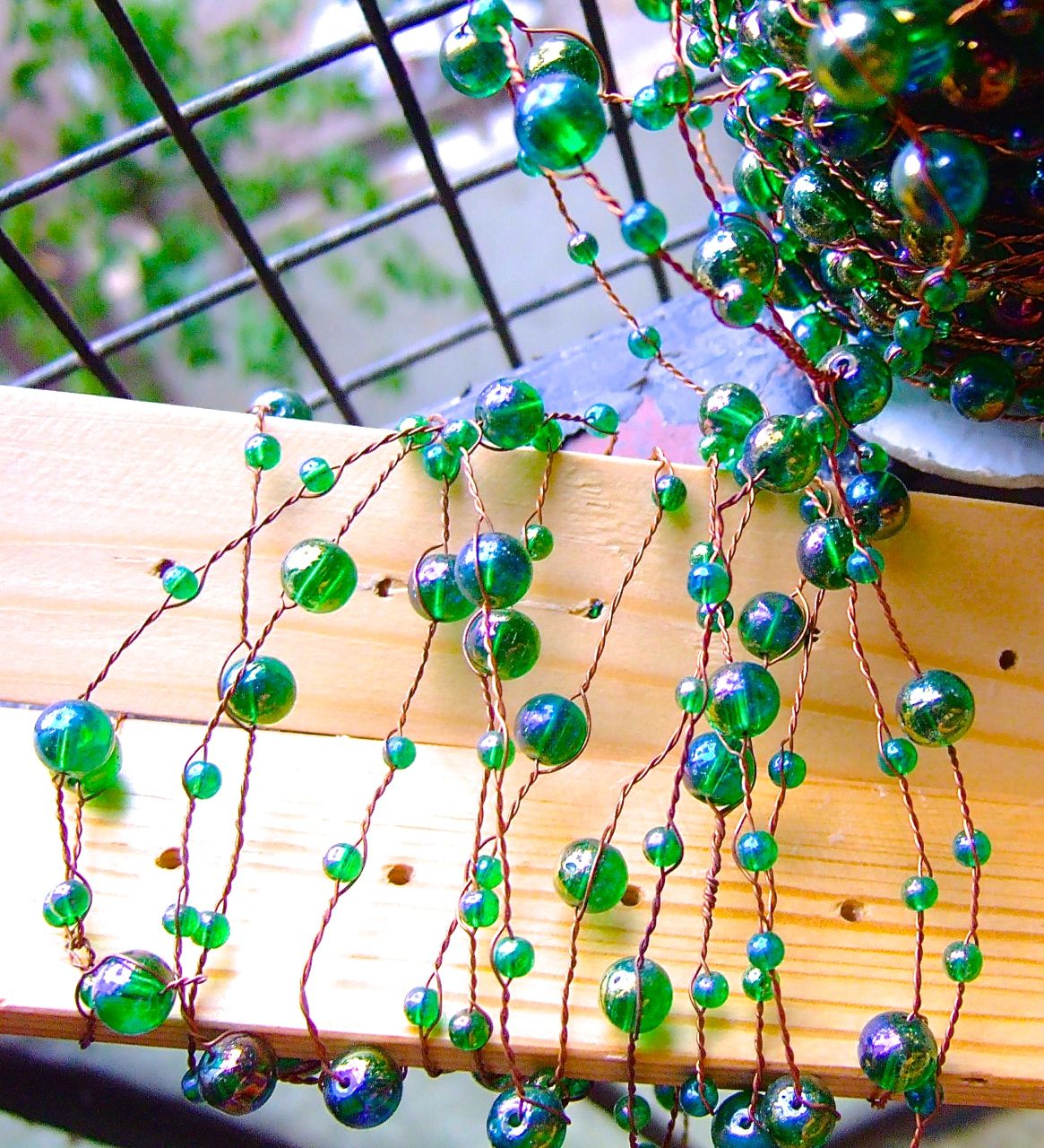 glass beaded curtain