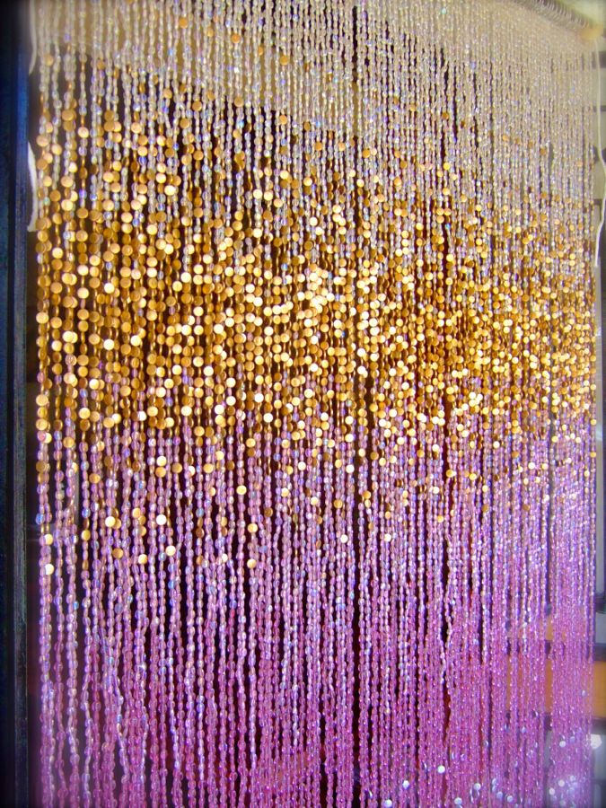 Crystal Beaded Room Divider Living Room Decor Antique Beaded Curtain