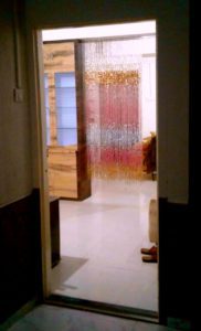 Pink Crystal Bead Curtain