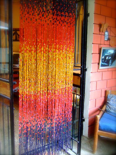 Crystal Beaded Room Divider Colorful Beaded Curtain