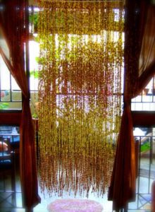 Vintage Interior Design Beaded Drapes