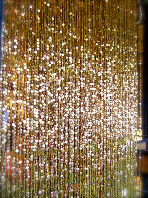 vintage interior design archway curtain