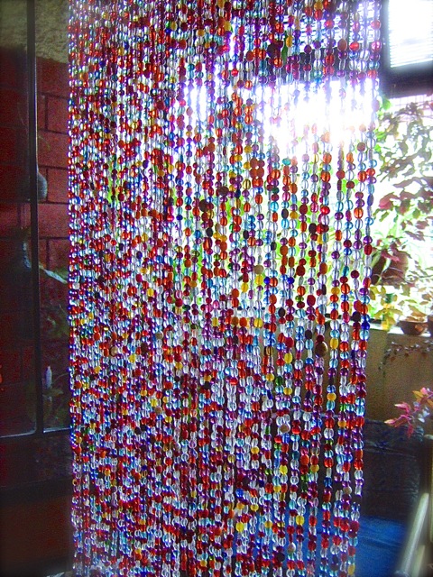 Crystal Beaded Room Divider Colour Burst Beaded Door Curtain