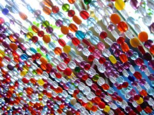 Beautiful Glass Beaded Curtain Room Separator