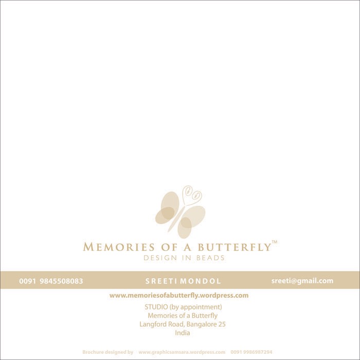 Memories Of A Butterfly Brochure Memories Of A Butterfly Brochure