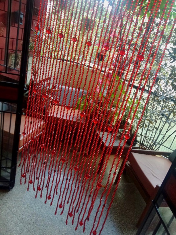 New York Red Crystal Beaded Curtain Red Crystal Beaded Curtain For Interior Design
