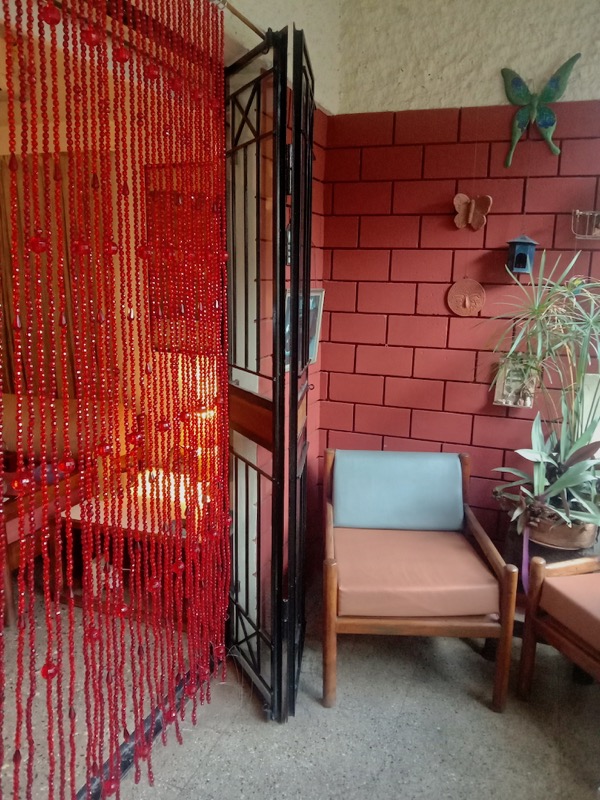 New York Red Crystal Beaded Curtain Hanging Bead Installation For Open Doorways