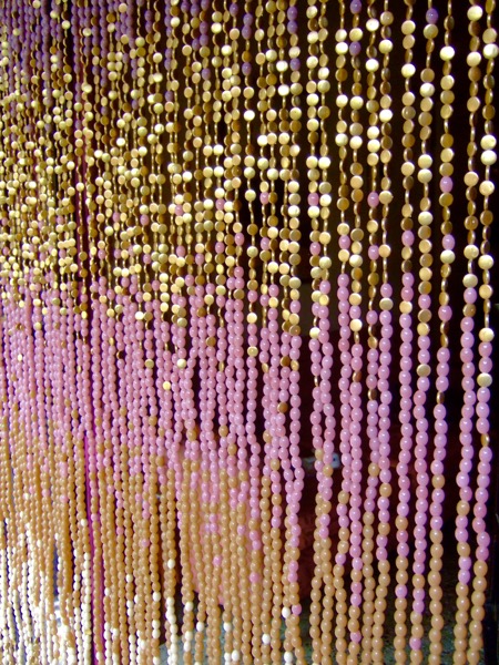 Purple Beige Ombre Glass Beaded Curtain Beaded Curtain