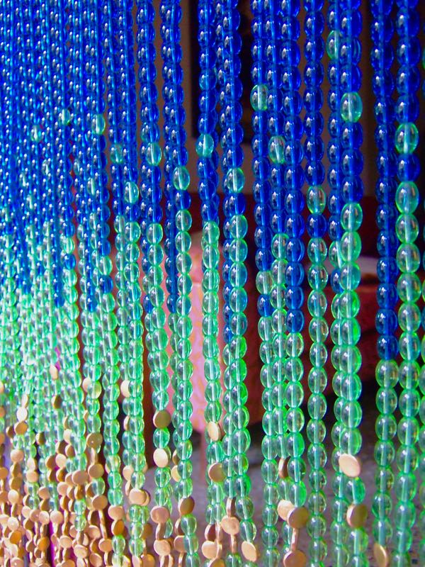 Hanging Sculpture Glass Beads Curtain