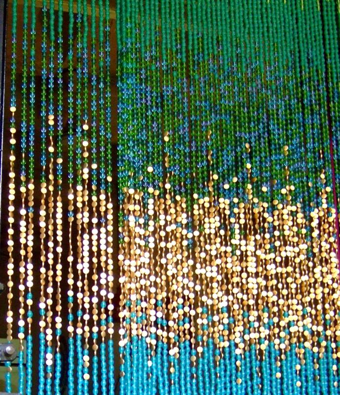 Hanging Sculpture Exotic Glass Beaded Curtain