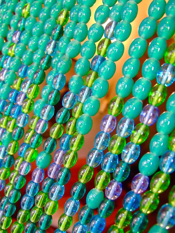 Hanging Sculpture Colourful Door Bead Curtain