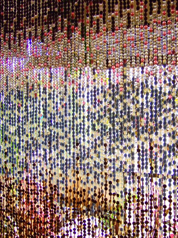 Gold Hanging Sculpture Doorway Curtains Hanging Beads