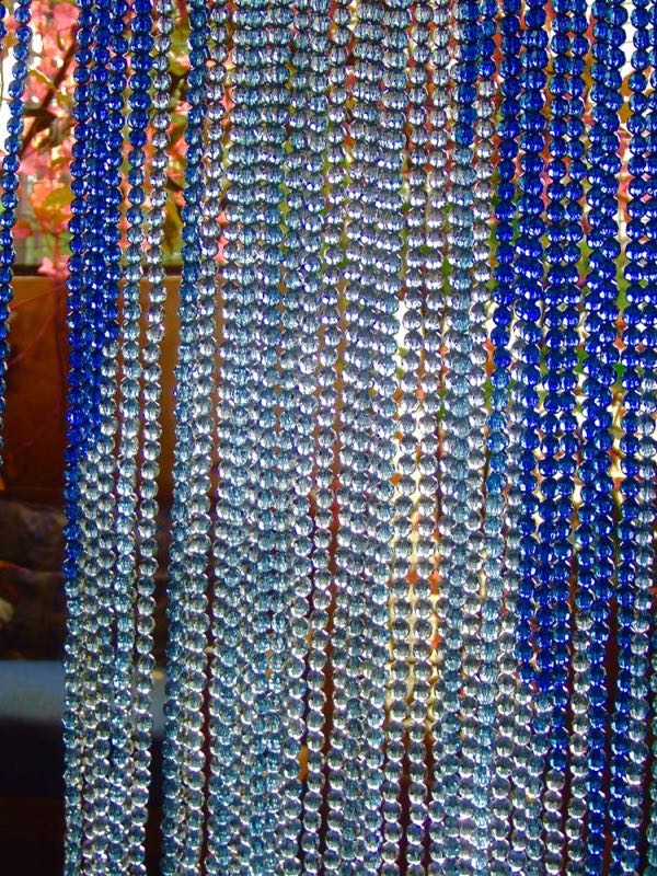 Crystal Beaded Room Divider New York Ombre Blue Acrylic Crystal Beaded Room Divider