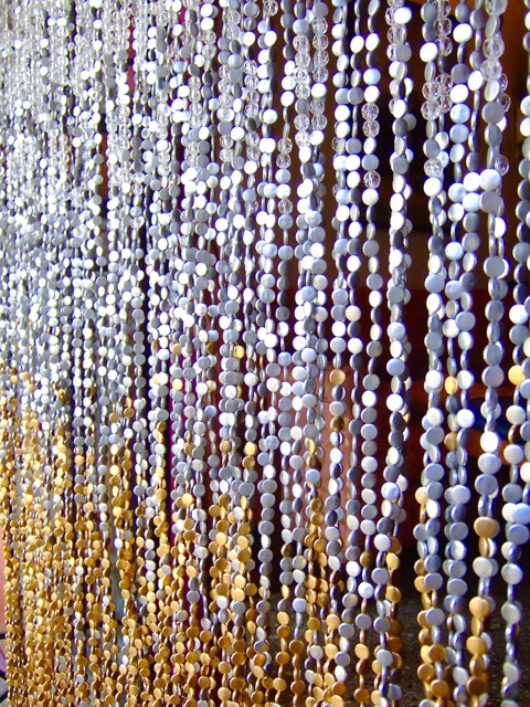 Crystal Beaded Room Divider Colorado White Silver Crystal Beaded Room Partition