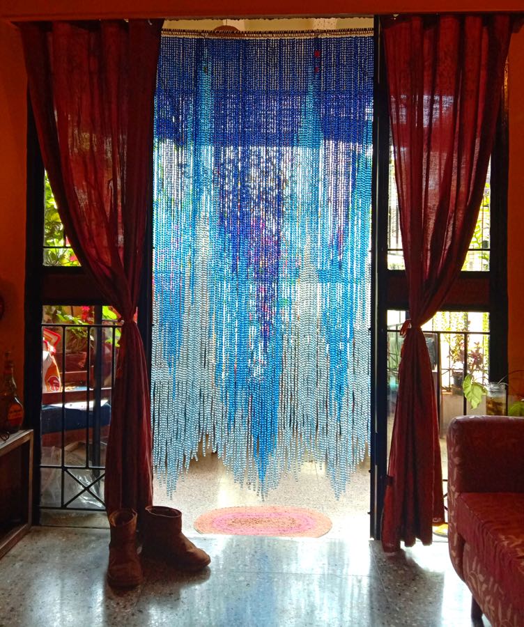Crystal Beaded Room Divider Interior Design New York