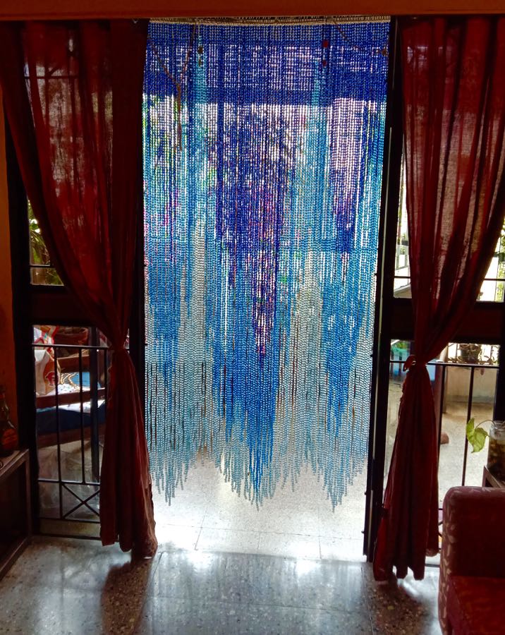 Crystal Beaded Room Divider Blue Crystal Beads Curtain