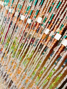 Pastel White Beads For Door Curtain Memories Of A Butterfly