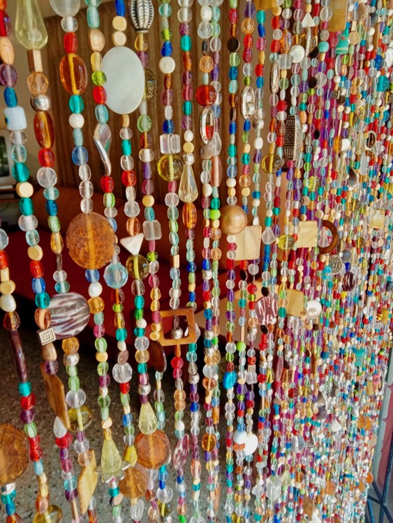 Eclectic Beaded Curtain Eclectic Interior Styling Beaded Partitions For Privacy