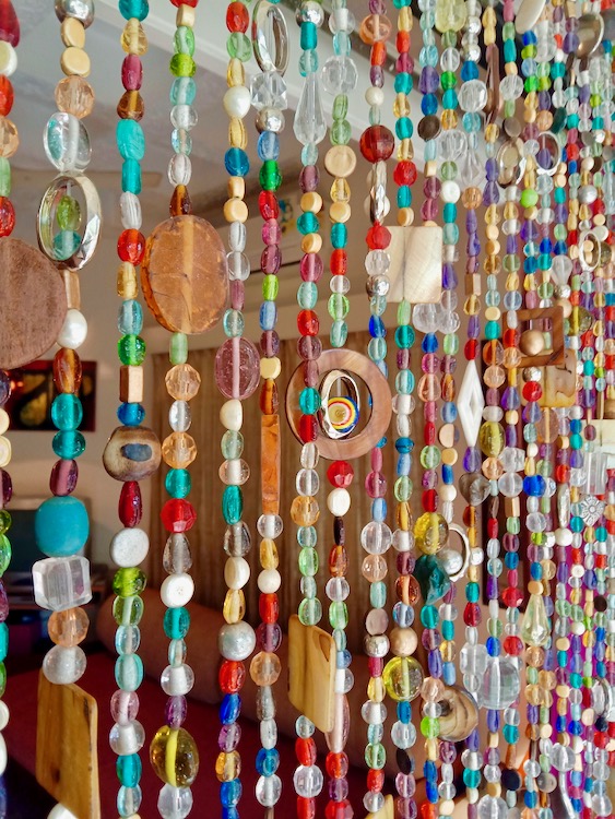 Eclectic Beaded Curtain Colourful Mixed Beads Bold Eclectic Beaded Curtain
