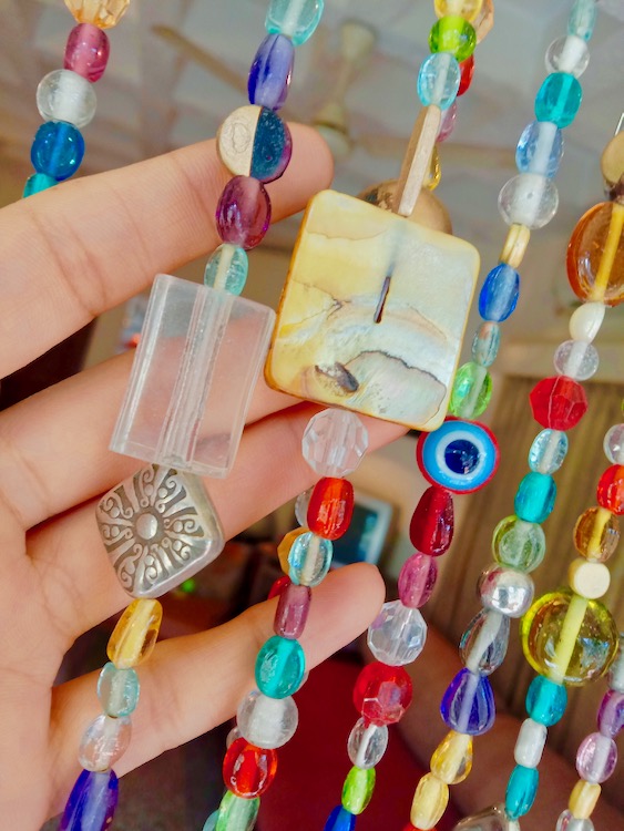 Eclectic Beaded Curtain Colourful Room Divider