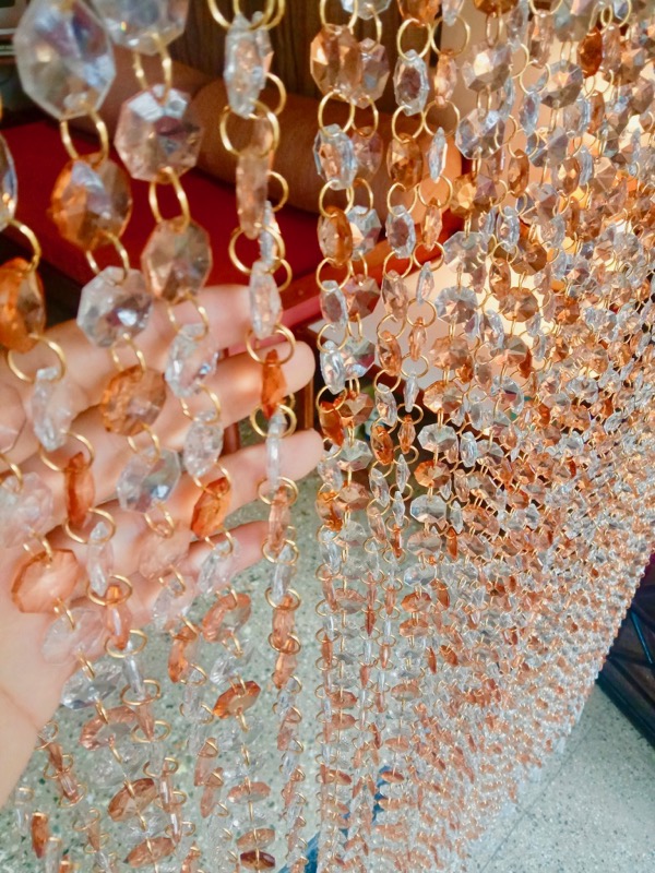 Restaurant Beaded Room Divider Colourful Restaurant Interior Design