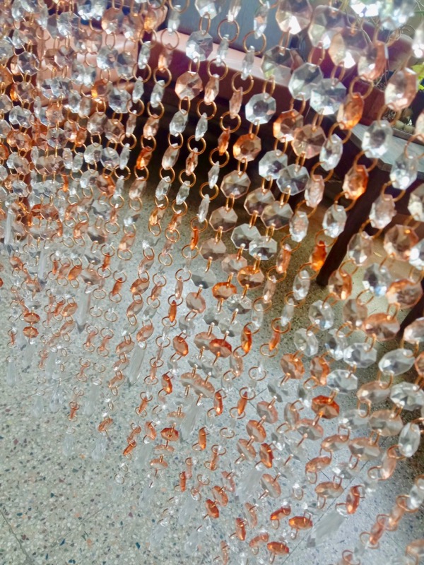 Restaurant Beaded Room Divider Luxury Partition Complementing Modern Dining Décor
